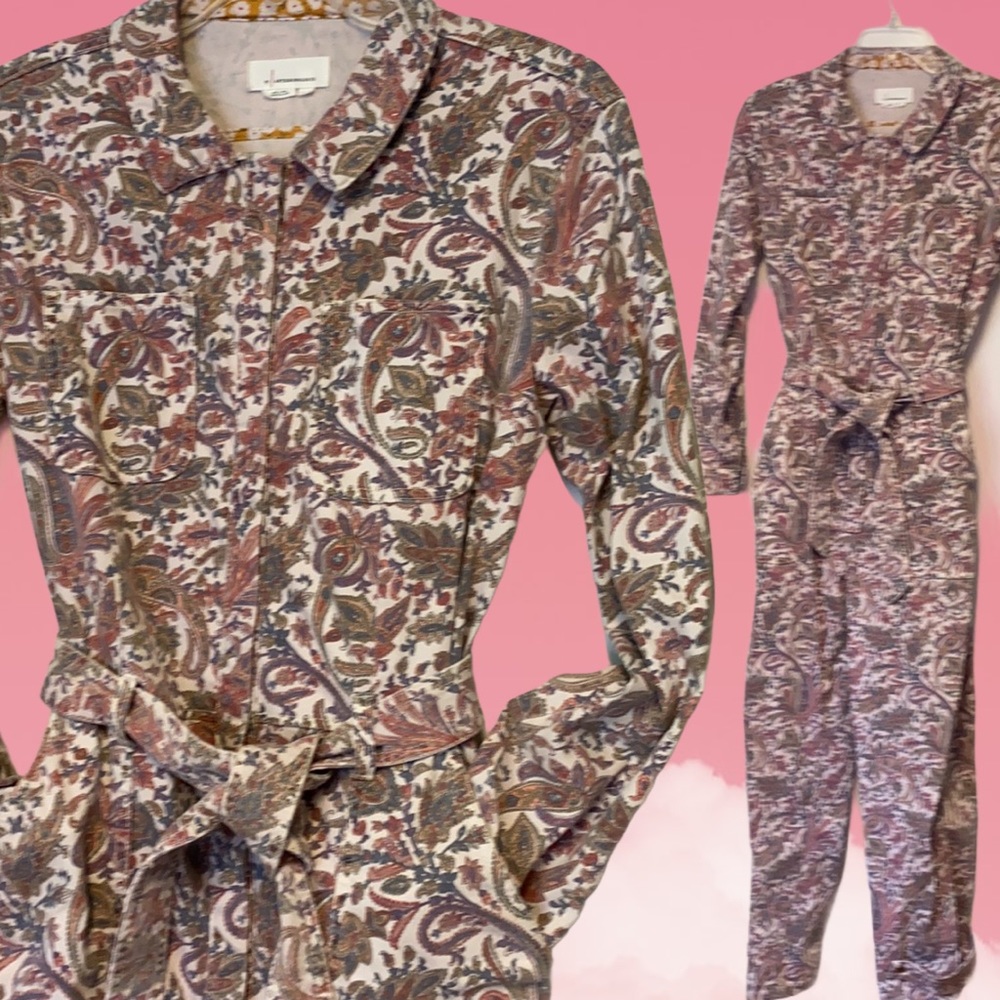 COPY - Anthropologie Paisley Utility Jumpsuit